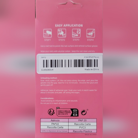 Valentine's Day Press-On Fake Nails 💅 Medium with Free Super-Strong Glue - Picture 9 of 10